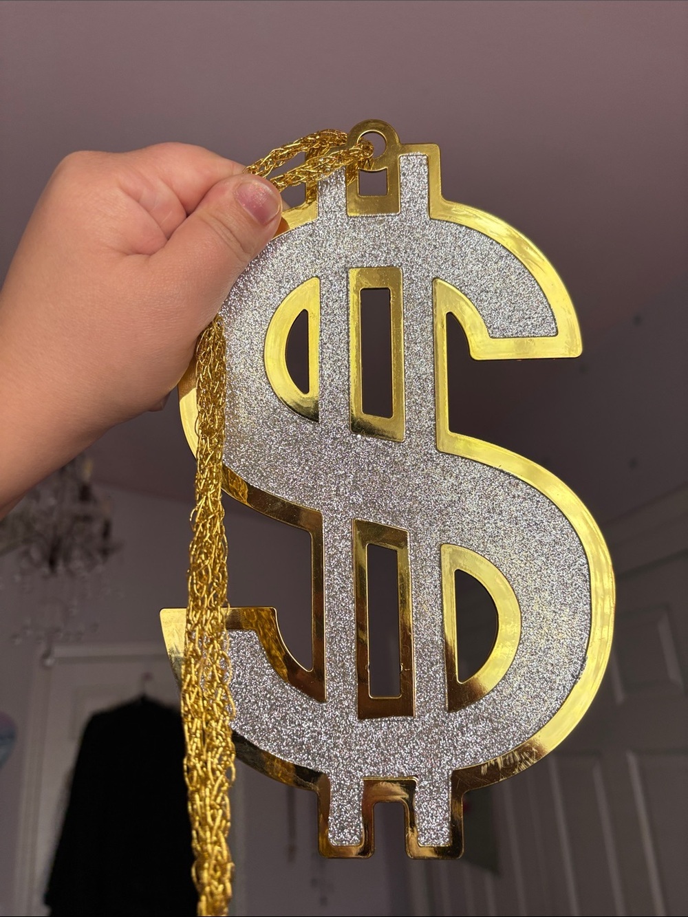 Dollar Sign Necklace Prop
